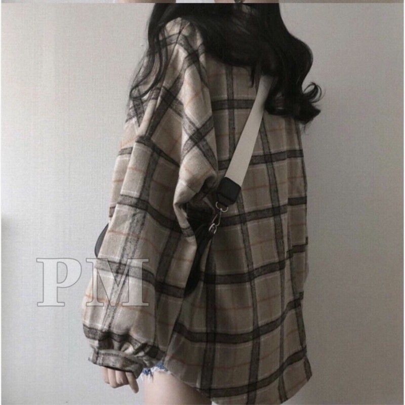 [ Mã WASTAPR giảm 10K đơn 50K] ÁO SƠ MI THÔ KẺ TAY BOM | BigBuy360 - bigbuy360.vn