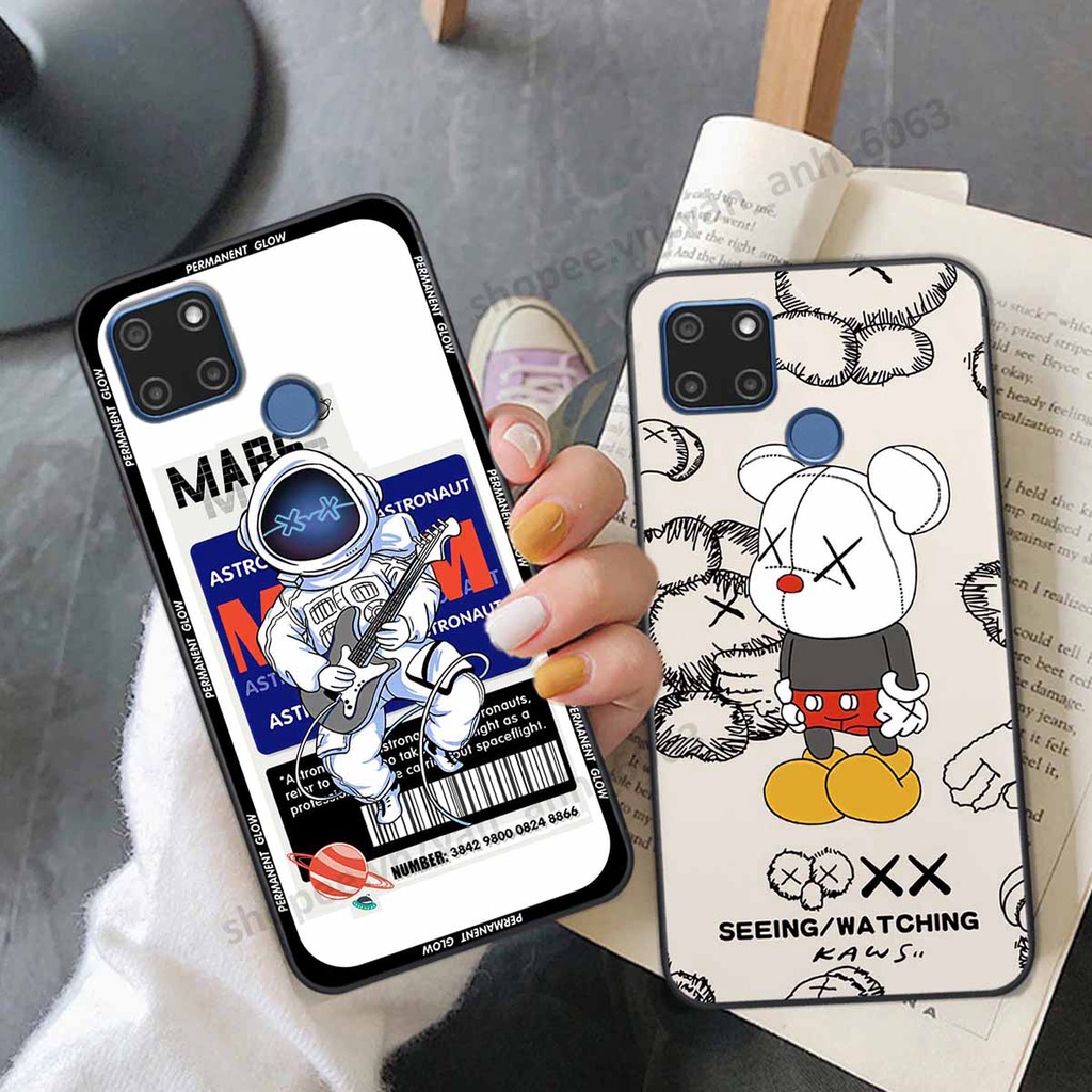 Ốp Realme C12 / C15 be@r brick mars thời trang, ốp lưng điện thoại viền dẻo siêu chất