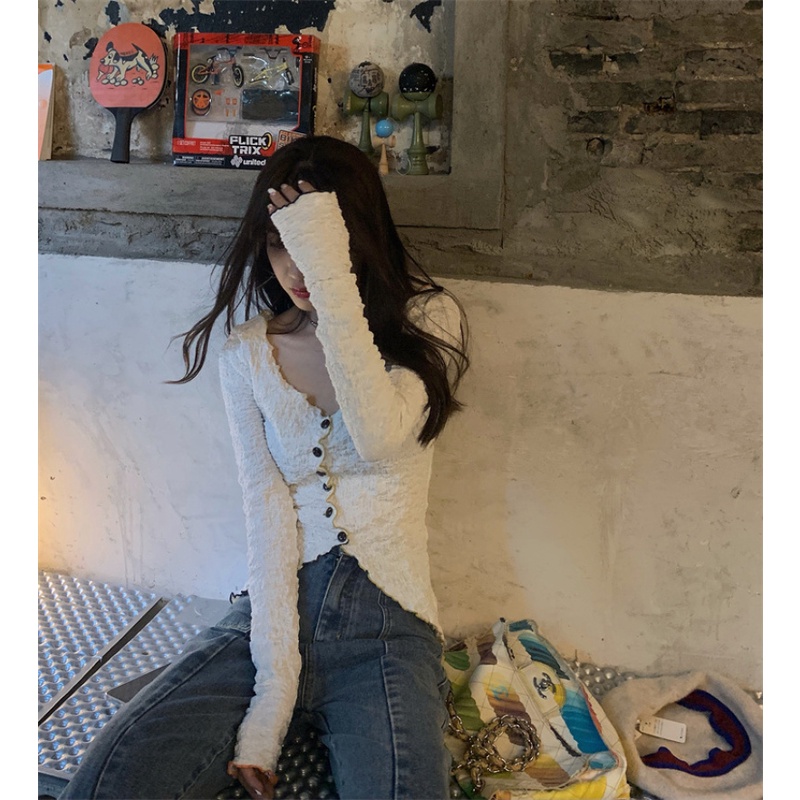 Áo sơ mi dài tay thời trang mùa thu quyến rũ dành cho nữ