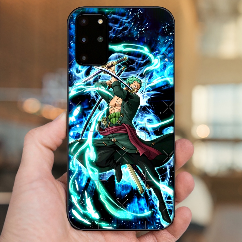 Ốp lưng Samsung S20 Plus viền đen in hình Zoro One Piece
