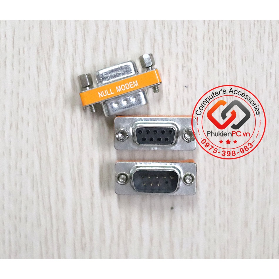 Tổng hợp Jack COM DB9 RS232C null modem nối chéo 2-3 đực sang cái, cái sang cái, đực sang đực