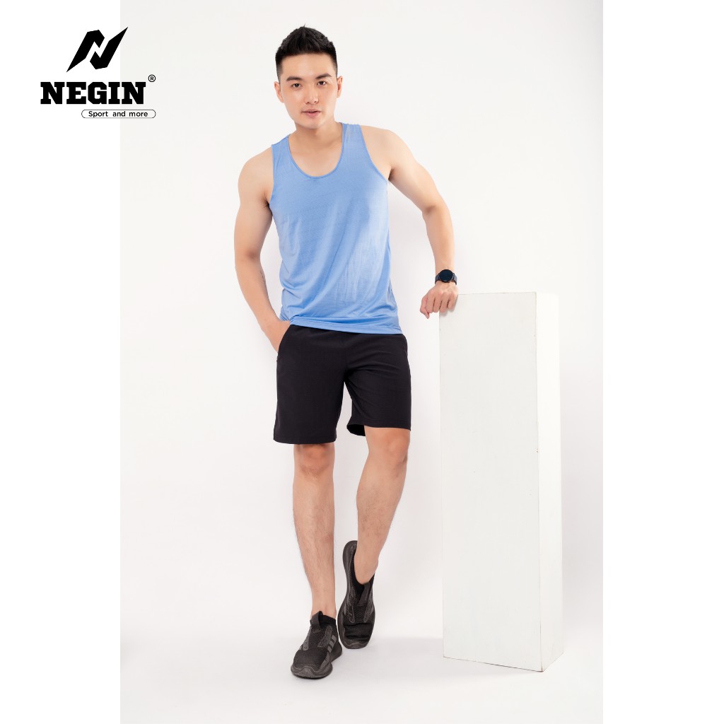 Áo Thun Ba Lỗ Nam Basic Chính Hãng NEGIN Chất Vải Cotton Cao Cấp Siêu Mềm Mịn Thấm Hút Mồ Hôi Thoải Mái Vận Động AN337M
