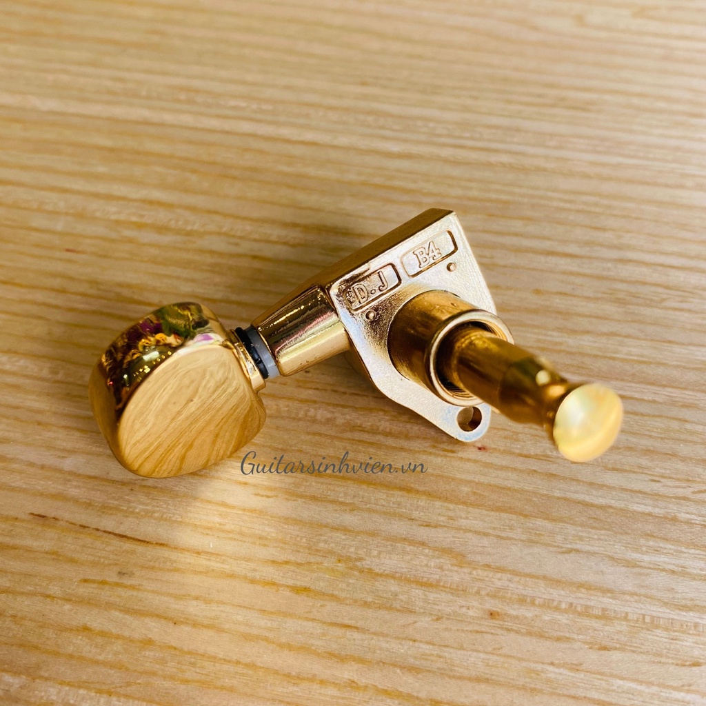 Khóa Đàn Guitar Acoustic Derjung Màu Vàng Cao Cấp - Khóa Đàn Guitar Đẹp Mắt