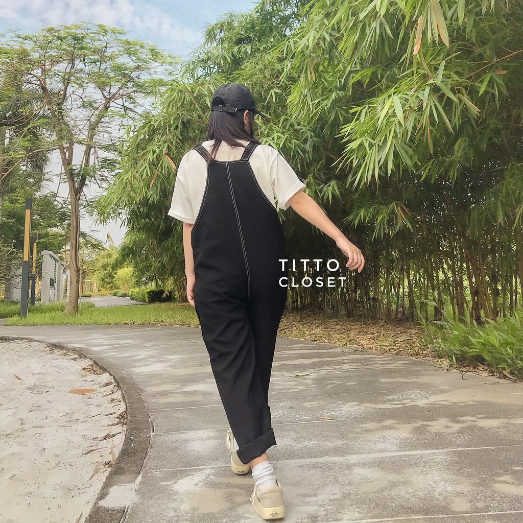 [Mã FAGREEN245 giảm 10% tối đa 30K đơn 99K] Yếm Quần Chỉ Nổi Chất Tuyết Mưa Ullzzang - Ảnh Thật - Titto Closet | BigBuy360 - bigbuy360.vn