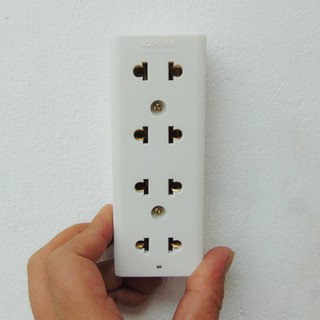 Ổ cắm điện gắn tường 4 lỗ cắm 10A 250V SOPOKA