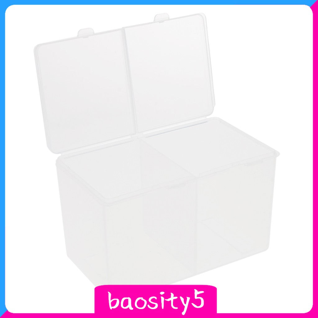 (Hàng Mới Về) Hộp Đựng Bông Tẩy Trang 2 Ngăn Bằng Nhựa Tiện Dụng | BigBuy360 - bigbuy360.vn