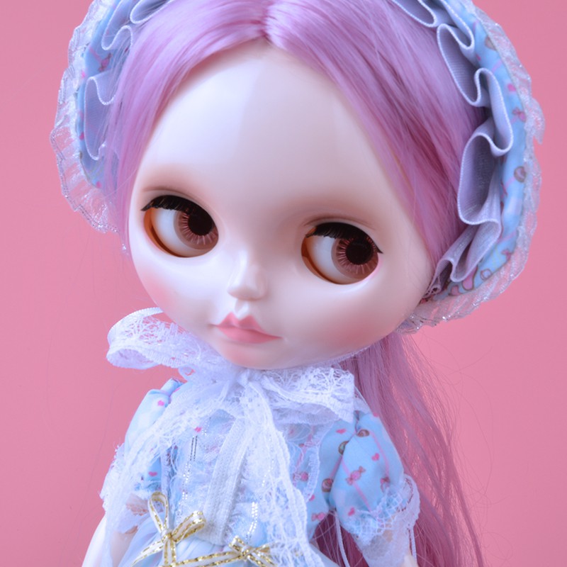 Blythe Búp Bê NBL Tùy Chỉnh Sáng Bóng Mặt 1/6 Bjd Bóng Khớp Cho Cô Gái Búp bê cô gái mắt To