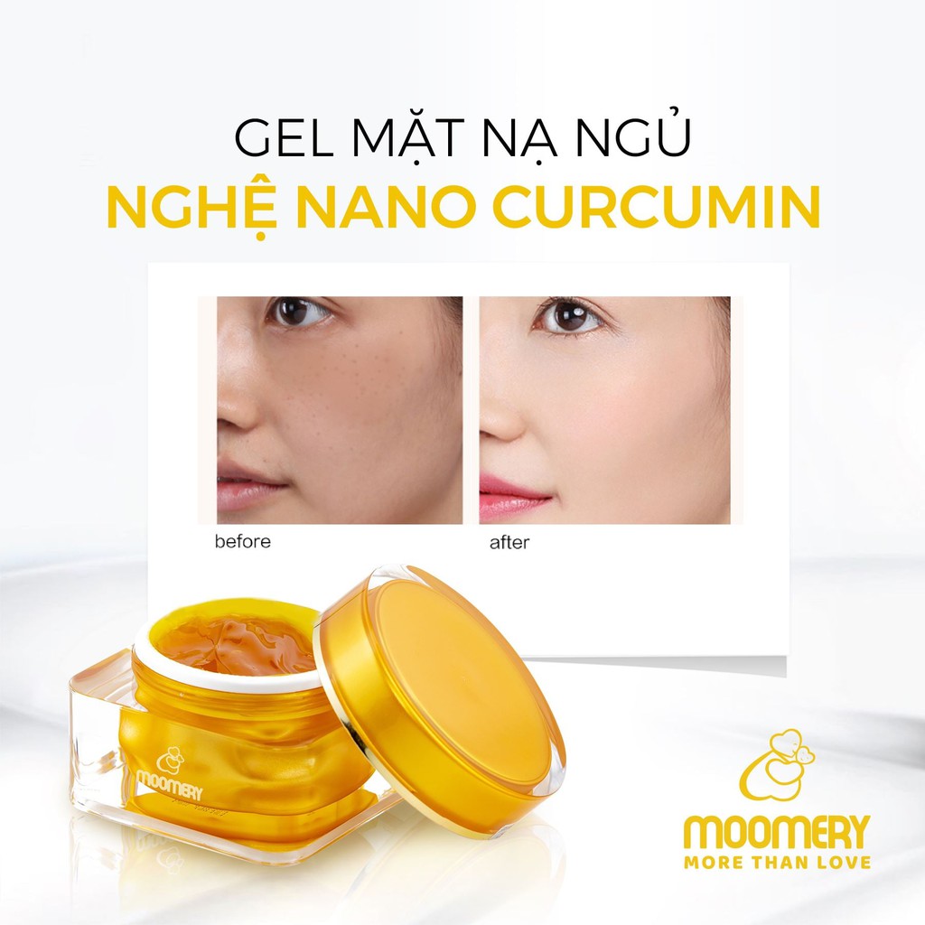 Mặt Nạ Ngủ Tinh Nghệ - Nano Curcumin Sleeping Mask Gel Moomery-HOME DECOR