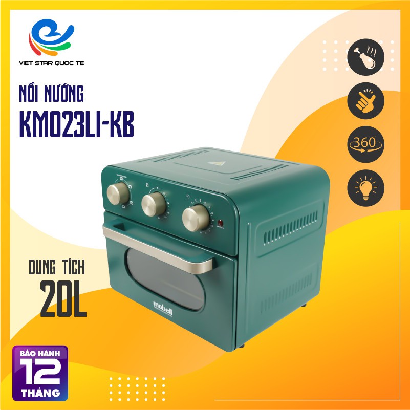 Nồi Chiên Không Dầu 20L Công Suất 1500W Nút Xoay Điều Chỉnh Tự Do- Đặt Sản Phẩm 1 Đổi 1 Trong 1 Năm Lỗi Do Nhà Sản Xuất