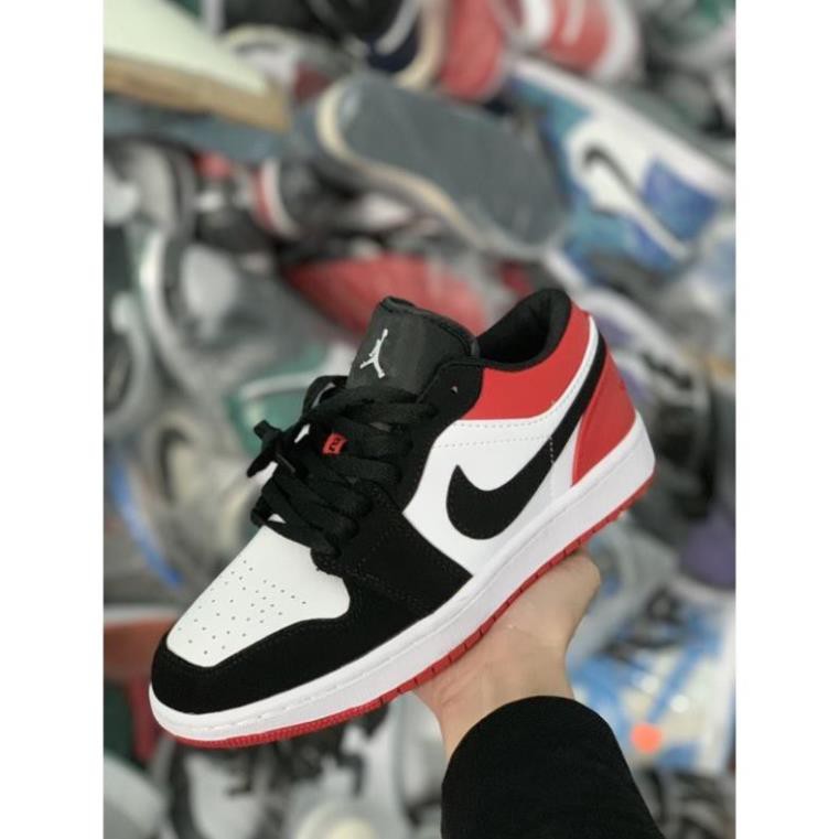 Giày Jordan 1 Low Black Toe, giày jordan đỏ đen thấp cổ | BigBuy360 - bigbuy360.vn