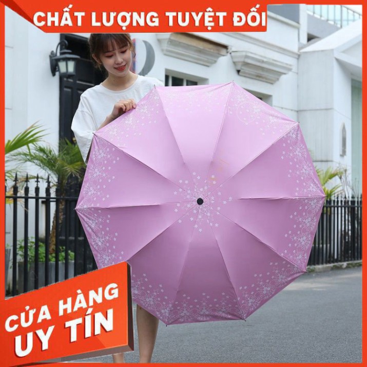 Dù Che Mưa Hình Hoa 107x26cm Vải Dù Siêu Bền