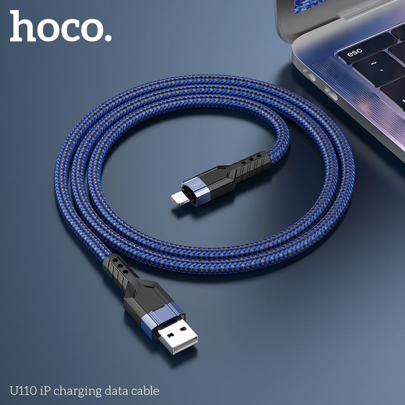 Cáp Sạc Nhanh Hoco U110 Cho IP Dây Dù 2.4A Dài 1.2m