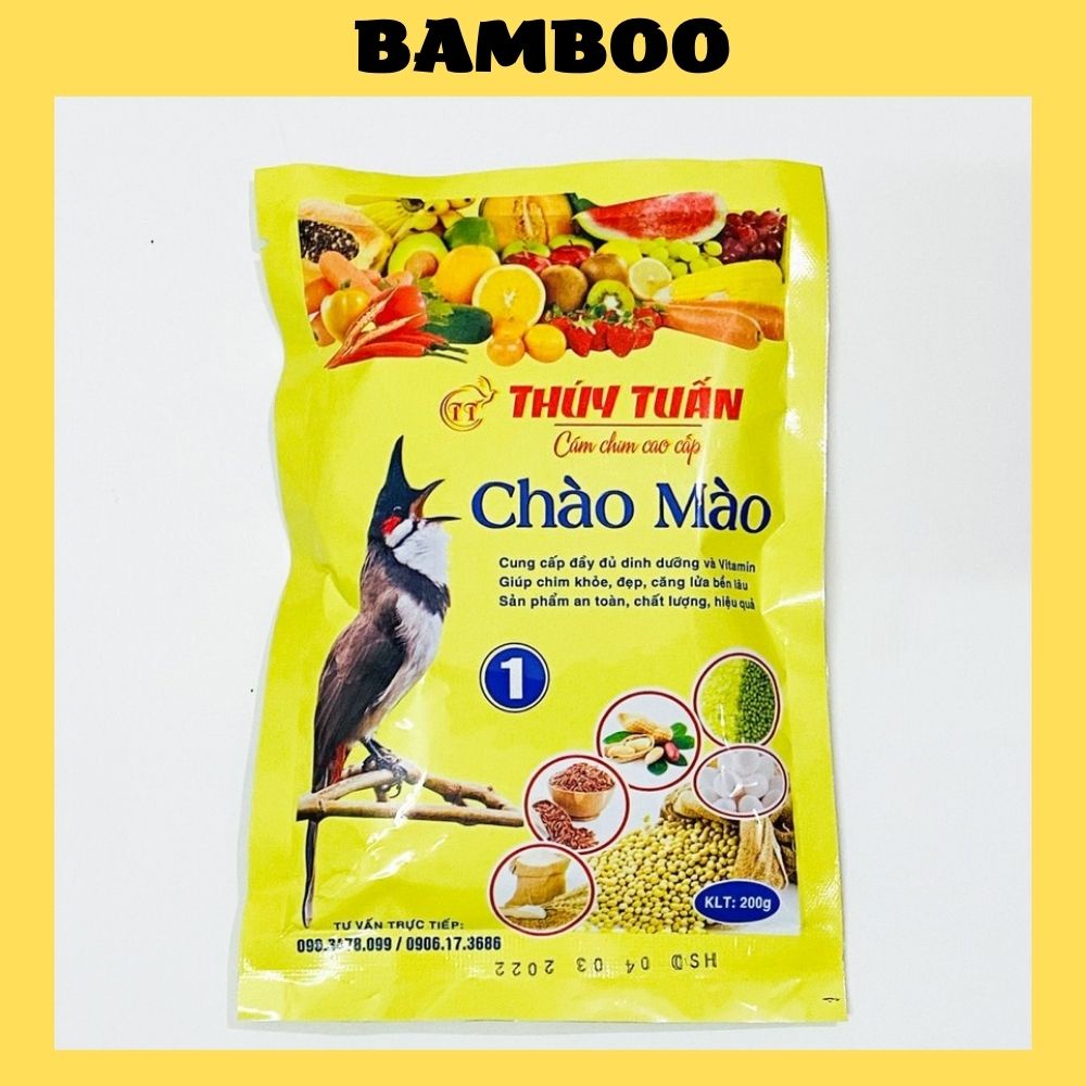 Cám chim chào mào Thúy Tuấn số 1 cao cấp 200 gram - Cám chào mào Thúy Tuấn số 1 giá rẻ