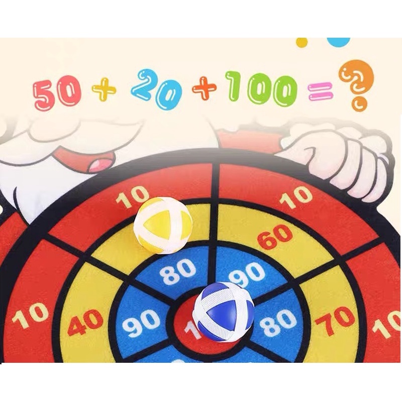 Đồ Chơi Phi Tiêu Bóng Dính Treo Tường Cho Bé Rèn Luyện Khéo Léo Phản Xạ Độ Chính Xác - DC242