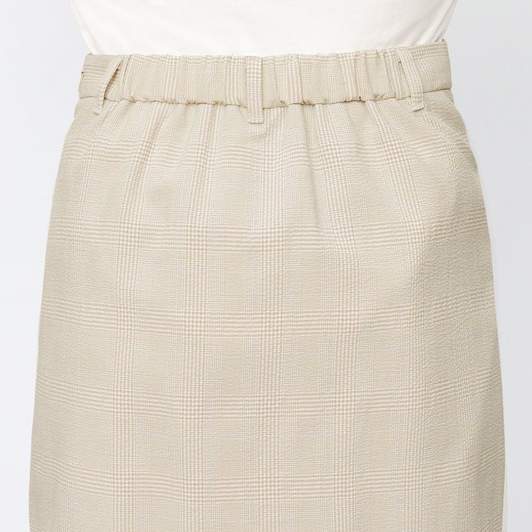 (GU Nhật chính hãng) Nữ - Chân váy ngắn kẻ caro (kẻ ô) cạp pha chun dáng chữ A | BigBuy360 - bigbuy360.vn