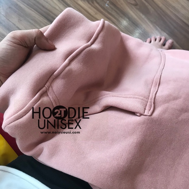 Áo hoodie unisex 2T Store H12 màu hồng ruốc - Áo khoác nỉ bông nón 2 lớp dày dặn chất lượng đẹp | WebRaoVat - webraovat.net.vn