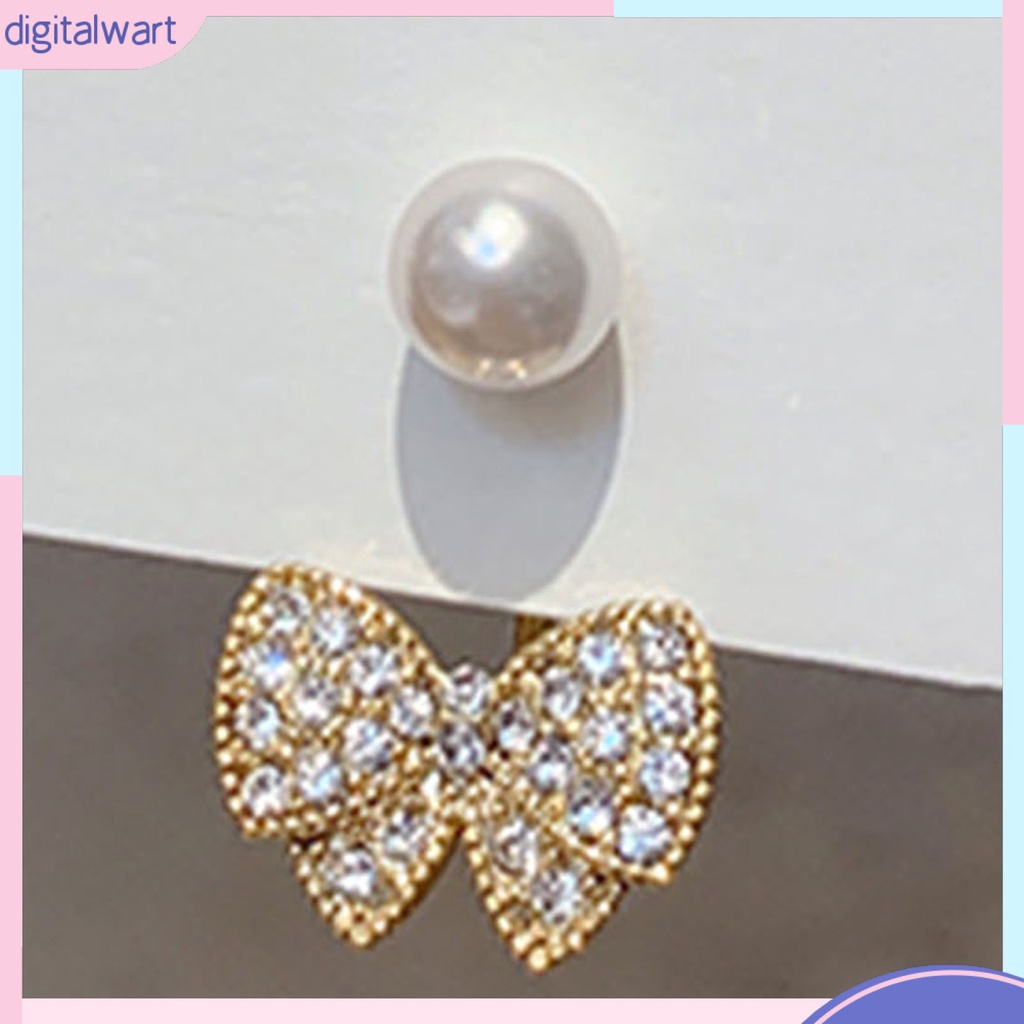 1 Đôi Bông Tai Đính Đá Thời Trang Cho Nữ