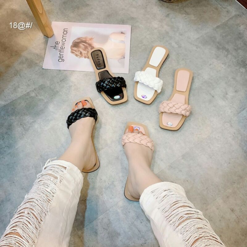 dép pedro bản bính/bím chất da êm - sofia shoes