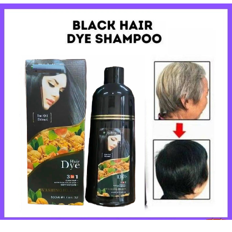 Gội Là Đen Tóc Hàn Quốc An Toàn Hiệu Quả Hơn Cả Sin Hair Fast Effect Black Hair Dye Shampoo 500ml