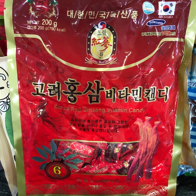 Kẹo Hồng Sâm Hàn Quốc 🇰🇷 200g
