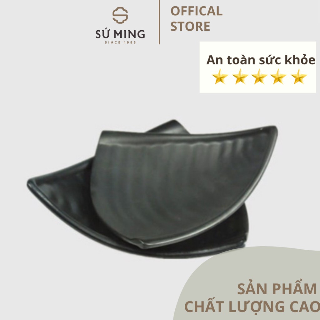 Đĩa Tam Giác Nhựa Melamine Cao Cấp Dùng Trong Nhà Hàng, Quán Ăn