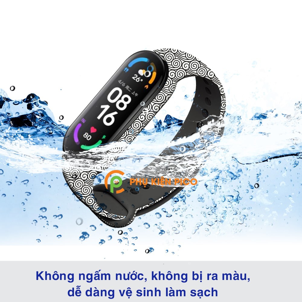 Dây đồng hồ Xiaomi Mi Band 6 silicone cao cấp siêu mềm phong cách thời trang nhiều màu - Dây silicon MiBand 6