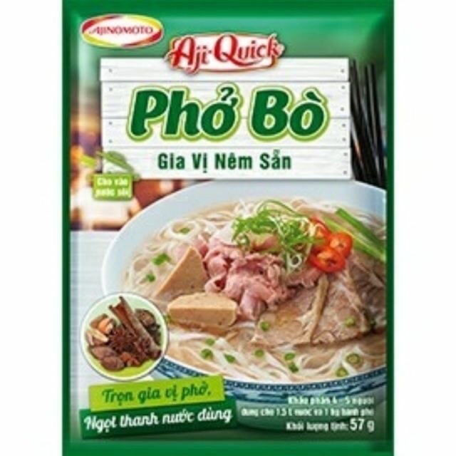 Gia Vị phở bò Aji - Quick