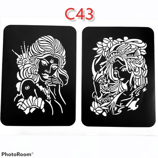 Khuôn hình xăm cô gái Nhật Bản mã C43 ( không kèm mực)