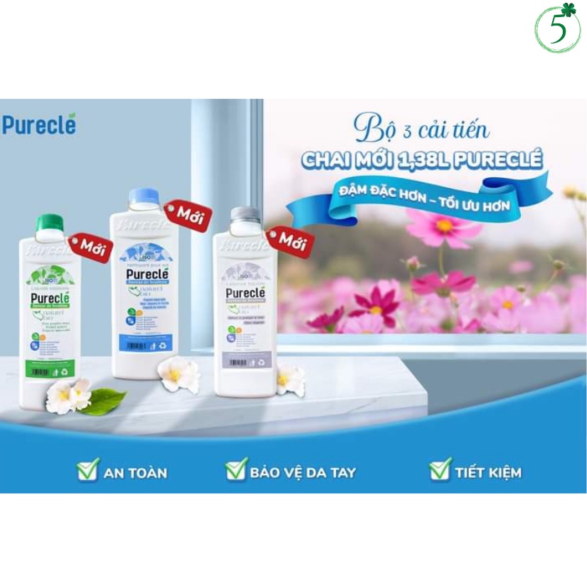 Nước rửa chén purecle, shop Uyên Thảo, 100% tụ nhiên, hương bạch dương, rửa chén bát, rau quả, bình sữa em bé, đồ chơi.