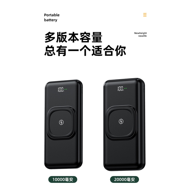 Sạc Dự Phòng Không Dây 20000 Mah Cho Iphone / Android