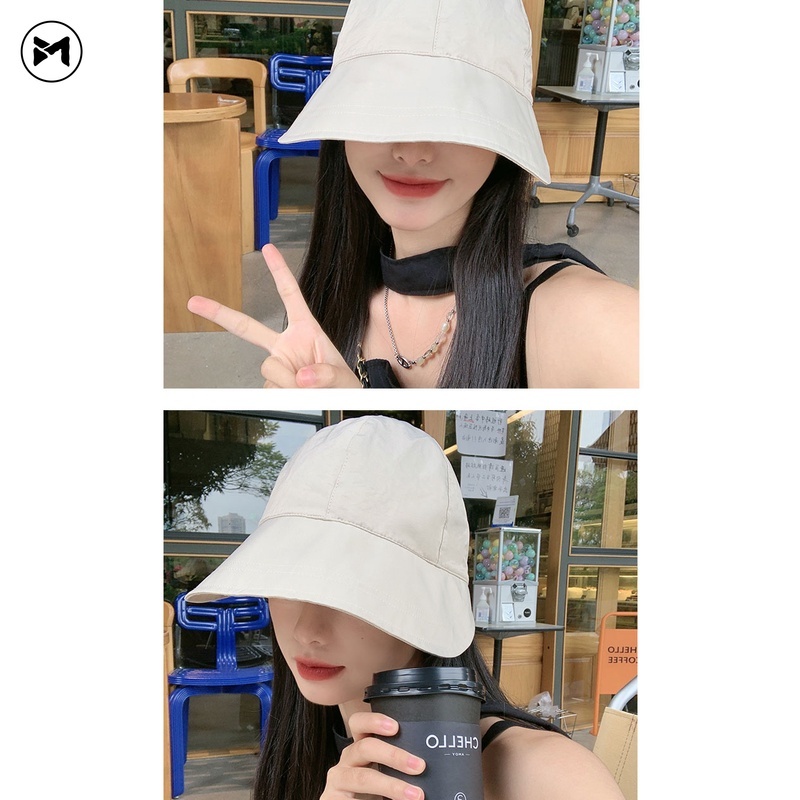 Nón Vành Chống Nắng Có Dây Rút Thoáng Khí Khô Nhanh Phong Cách Hàn Quốc Thời Trang Mùa Hè Cho Nữ
