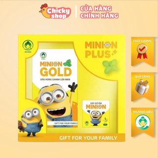 Combo dầu húng chanh minion plus Dr.Maya (dầu húng chanh 30ml kèm sáp ấm 20g)