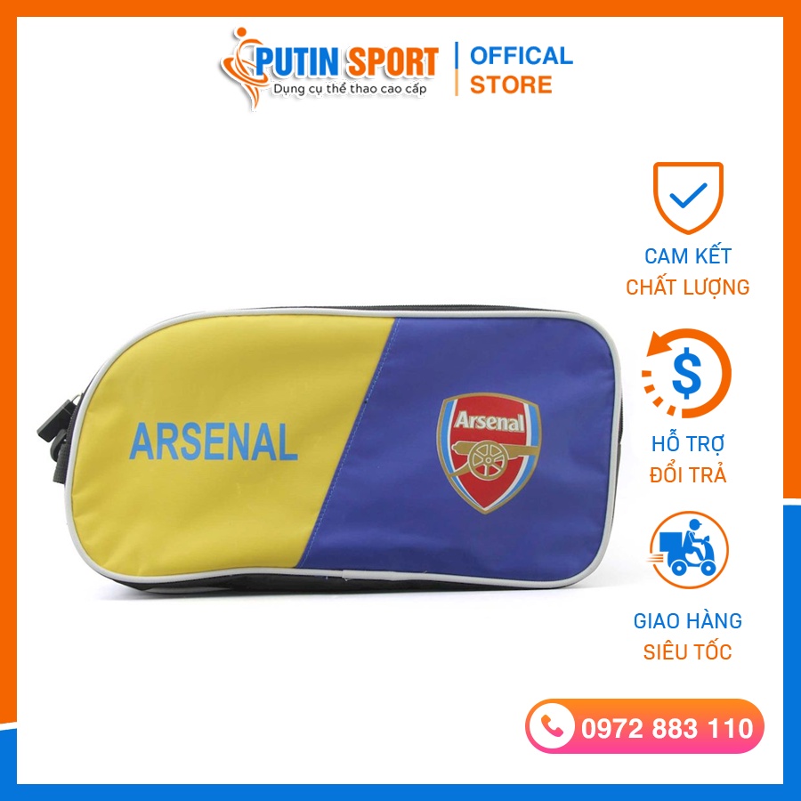 Túi đựng giày 2 ngăn chống nước 2 ngăn, in hình các câu lạc bộ bóng đá - Putin Shop