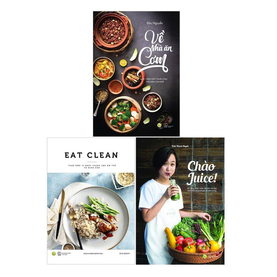 Sách - Combo Eat clean + Chào Juice + Về nhà ăn cơm [AZVietNam]