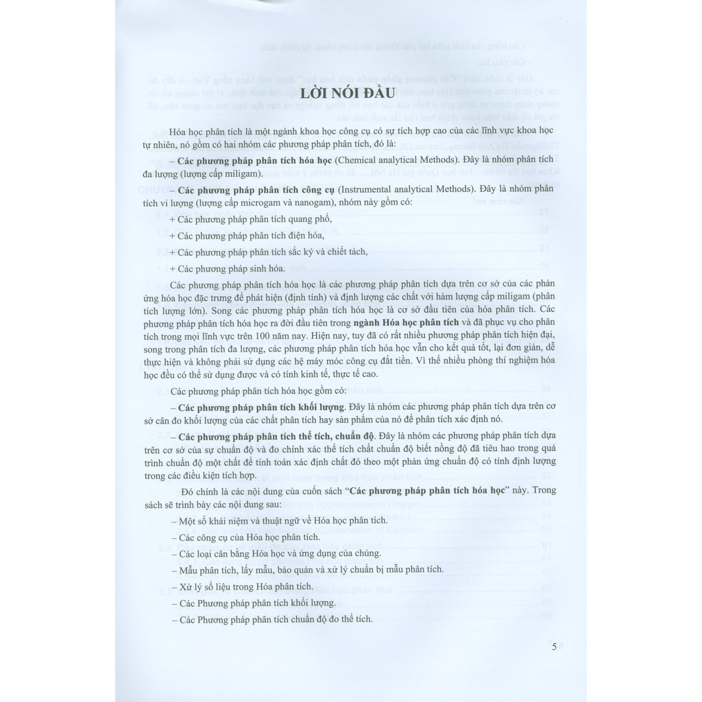 Sách - Các Phương Pháp Phân Tích Hóa Học