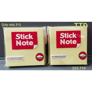 Giấy nhớ 3*3 màu vàng