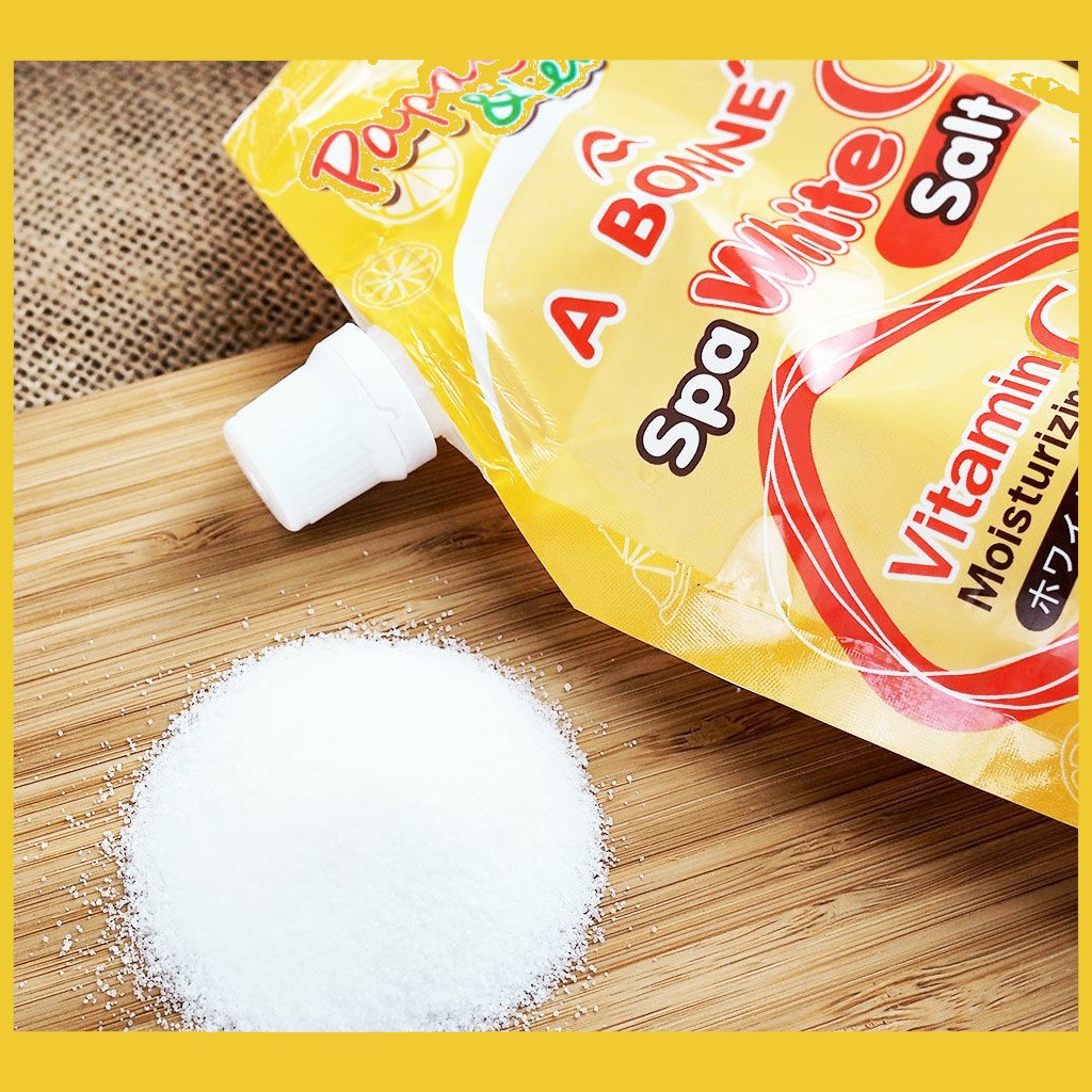 Muối Tắm A BONNE Spa White C Salt Vitamin C Papaya and Lemon Scrub sáng da, giảm mụn lưng 350G | BigBuy360 - bigbuy360.vn