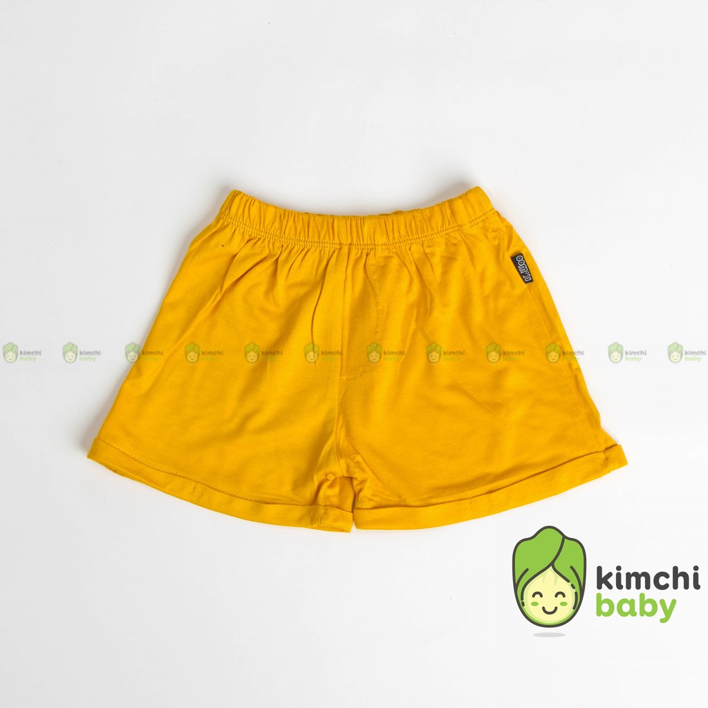 Quần short bé trai, bé gái KIMCHIBABY gập gấu vải thun lạnh, quần đùi cho bé mặc nhà mùa hè Minky Mom KWQ2102