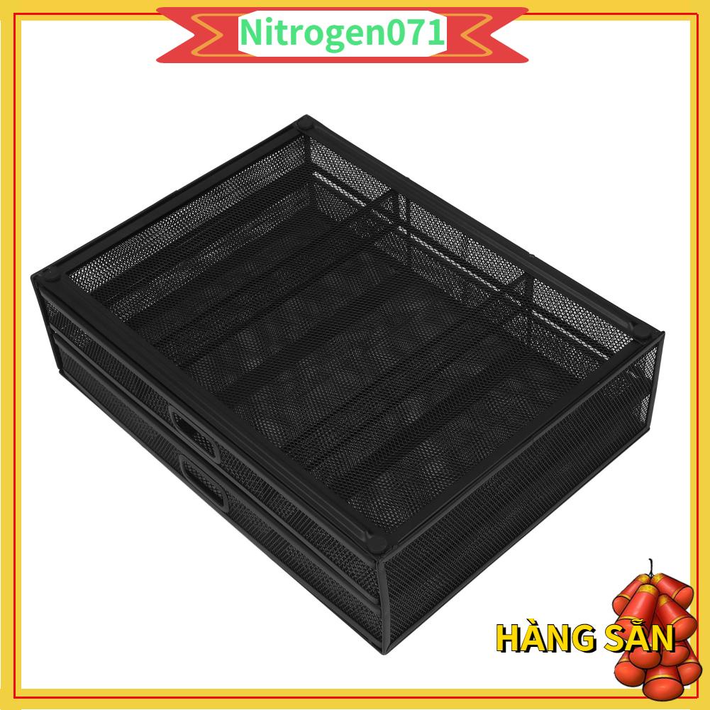 Nitrogen071 Màn hình đứng Riser có ngăn kéo Không gian lưu trữ lớn Tấm cao su chống trượt lưới kim loại cho hộ gia đình văn phòng