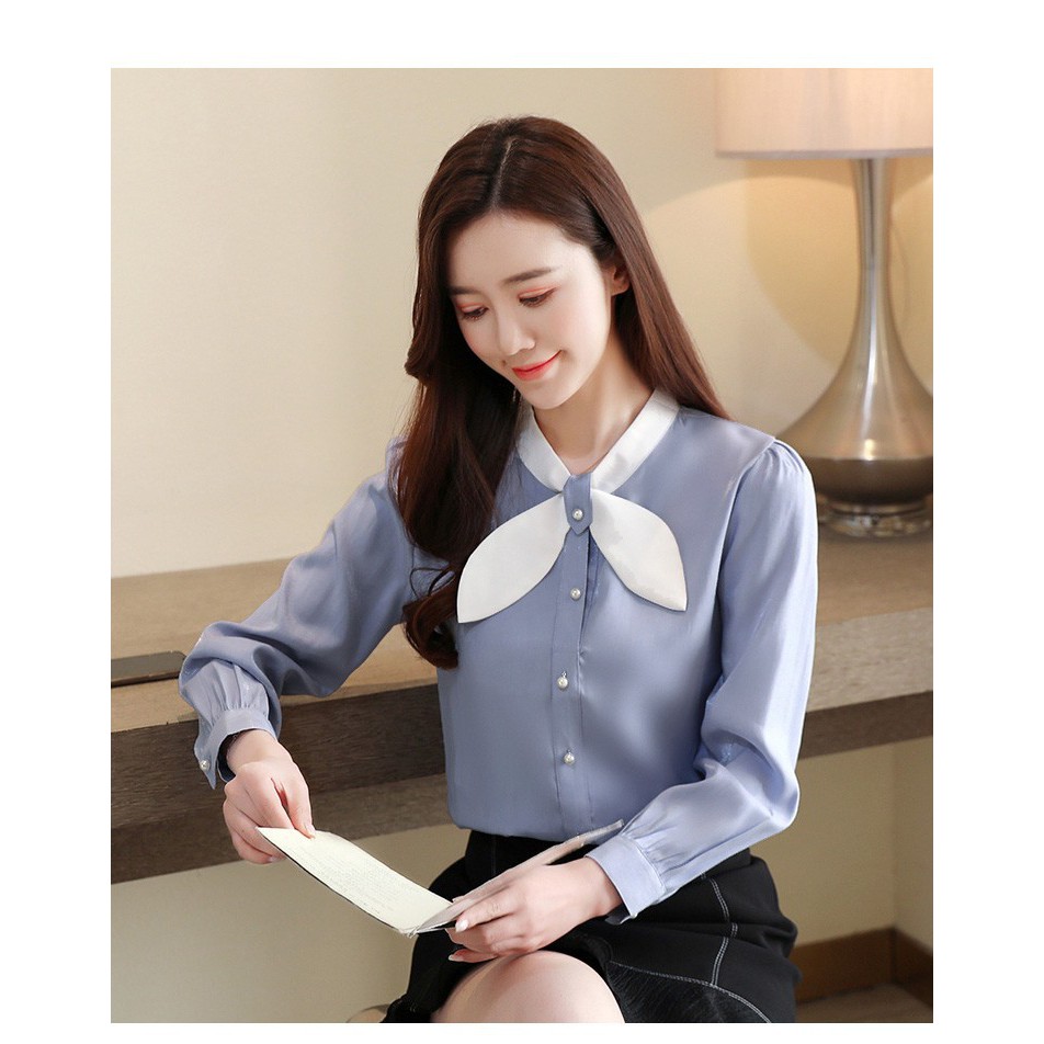 Áo sơ mi công sở ❣️FREESHIP❣️ÁO NƠ CỔ BOBO- Hàng thiết kế chuẩn