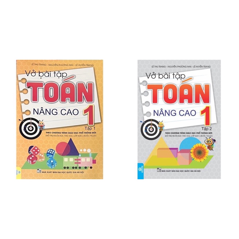Sách - (Combo 2 tập) Vở Bài Tập Toán Nâng Cao Lớp 1 - Theo chương trình GDPT mới