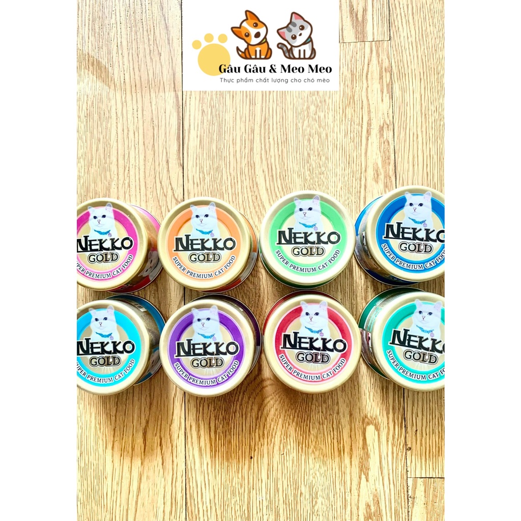 NEKKO GOLD - PATE CAO CẤP CHO MÈO TỪ THÁI LAN Lon 85g