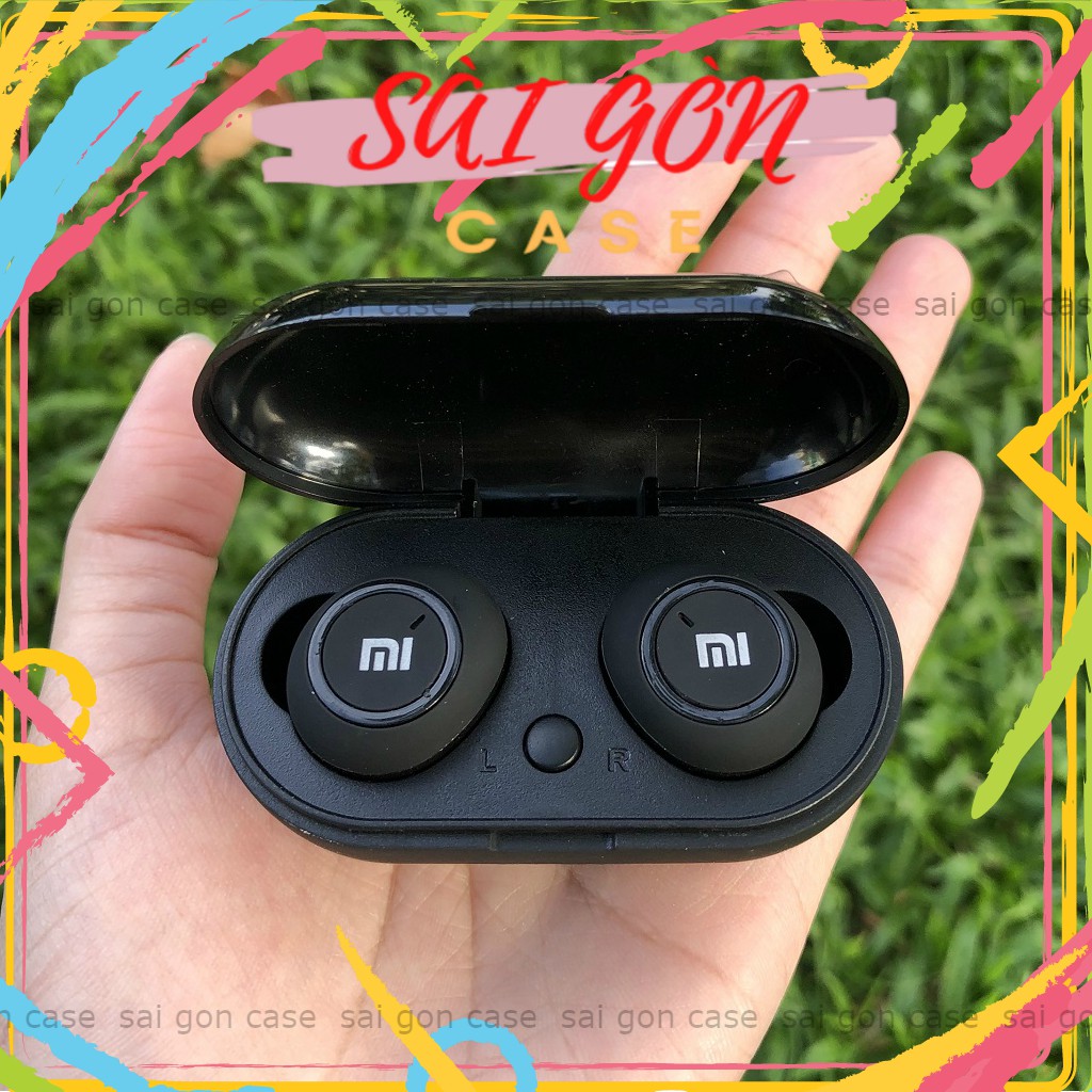 Tai Nghe Bluetooth AirDots Redmi2 Đen True Wireless Công Nghệ 5.0 Kèm Đốc Sạc ,Cảm Biến Tự Động Kết Nối