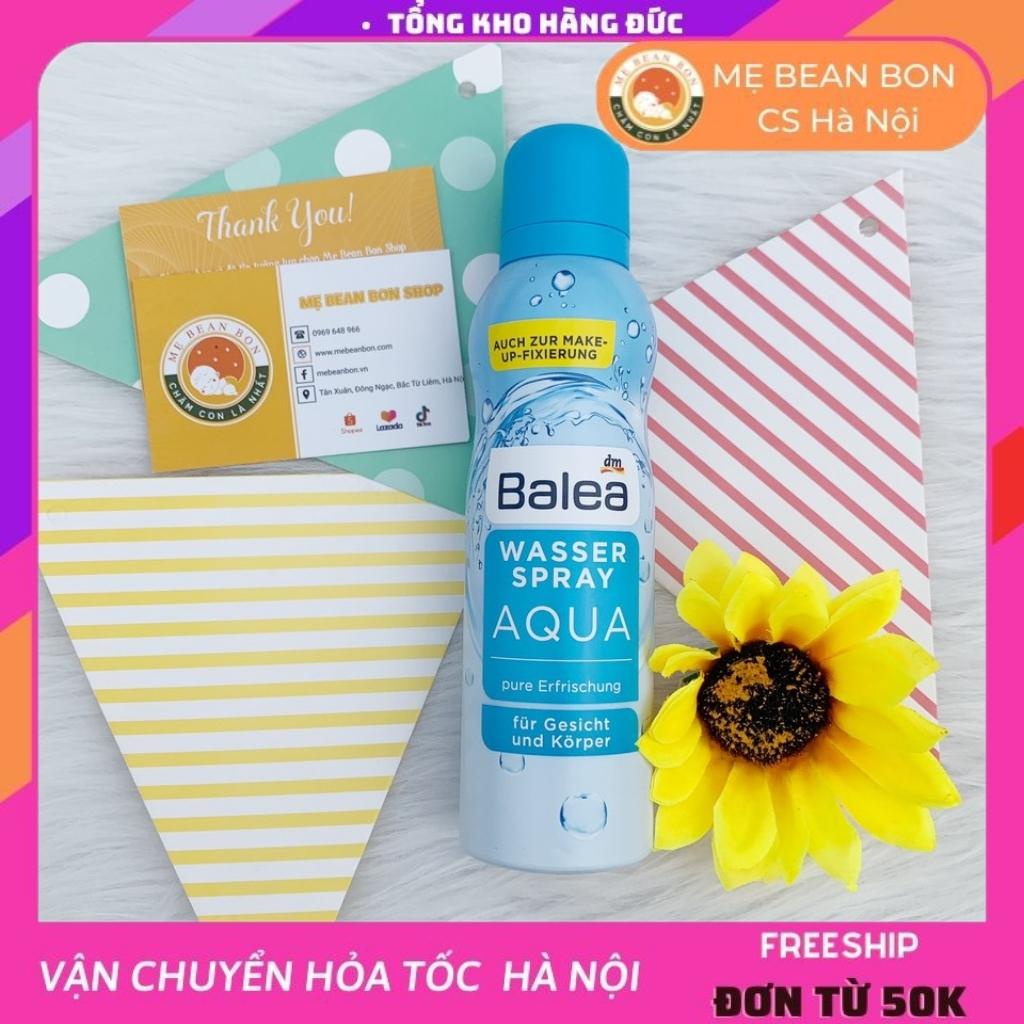 Xịt Khoáng Balea Wasserspray Aqua 150 ml của Đức giúp tăng cường độ ẩm cho da tươi tắn và mềm mại - mẹ bean bon