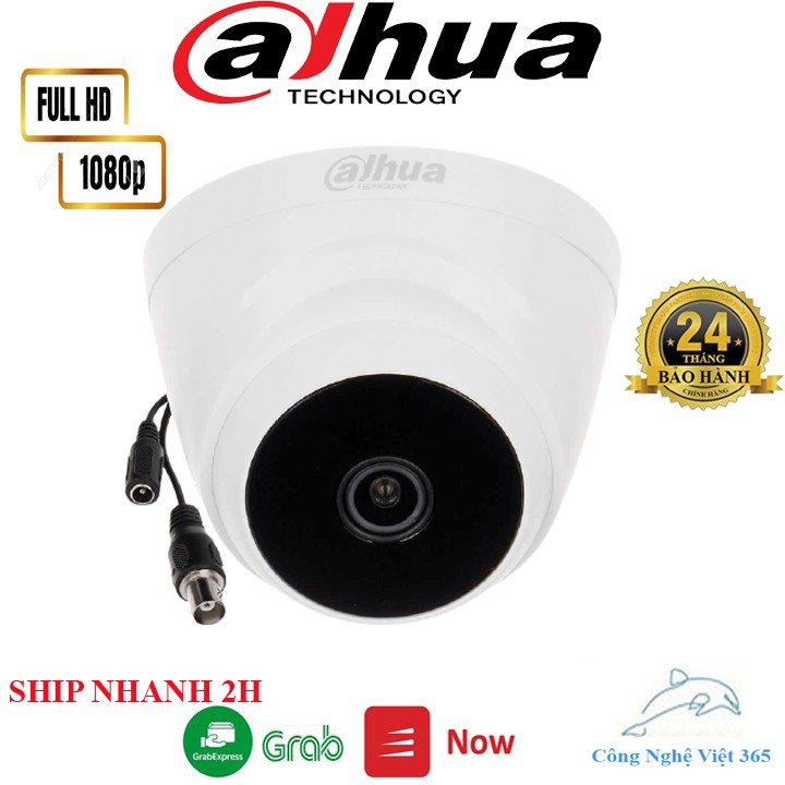 Camera giám sát DAHUA HAC-T1A21P HDCVI 2MP Full HD,chuẩn kháng nước,hồng ngoại xa -Camera giám sát BẢO HÀNH 24 THÁNG