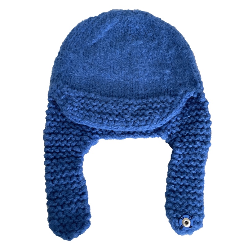 Mũ Len Dệt Kim Thủ Công Bảo Vệ Tai Phong Cách Retro Mùa Thu Đông Dành Cho Nữ
