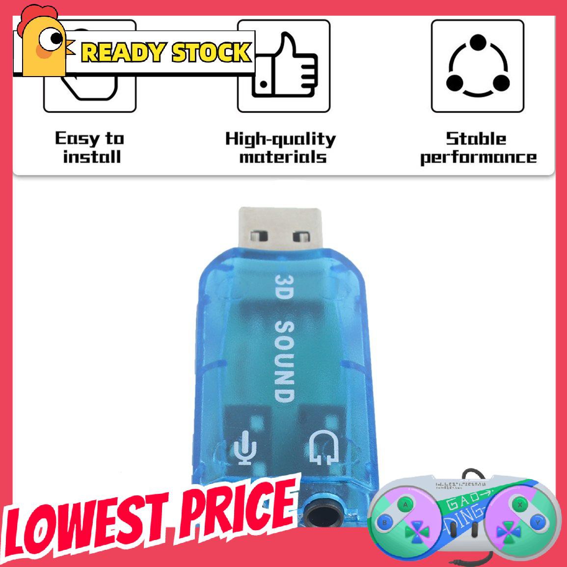 Usb 1.1 Mic / Loa Âm Thanh 7.1 Ch 3d Cho Pc / Laptop | BigBuy360 - bigbuy360.vn