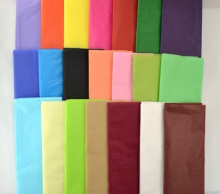 Giấy lụa làm hoa pompom