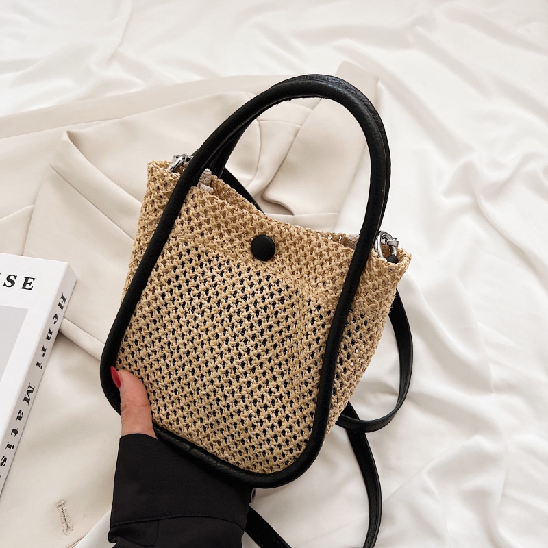 Túi cói Vai Bằng Rơm Đan Thời Trang Đi Biển Mới Dành Cho Mẹ Và Bé 2022