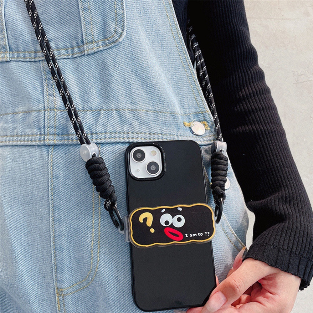 Dây Đeo Điện Thoại 110cm Kèm Kẹp Chống Thất Lạc Họa Tiết Hoạt Hình Kuromi Cinnamoroll Nhiều Màu Dễ Thương